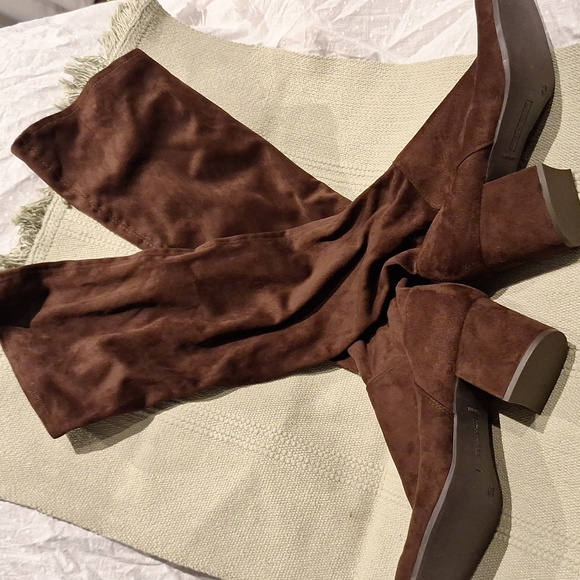 Christian Siriano Shoes - Christian siriano for Payless Chocolate Brown  faux suede boots size 12